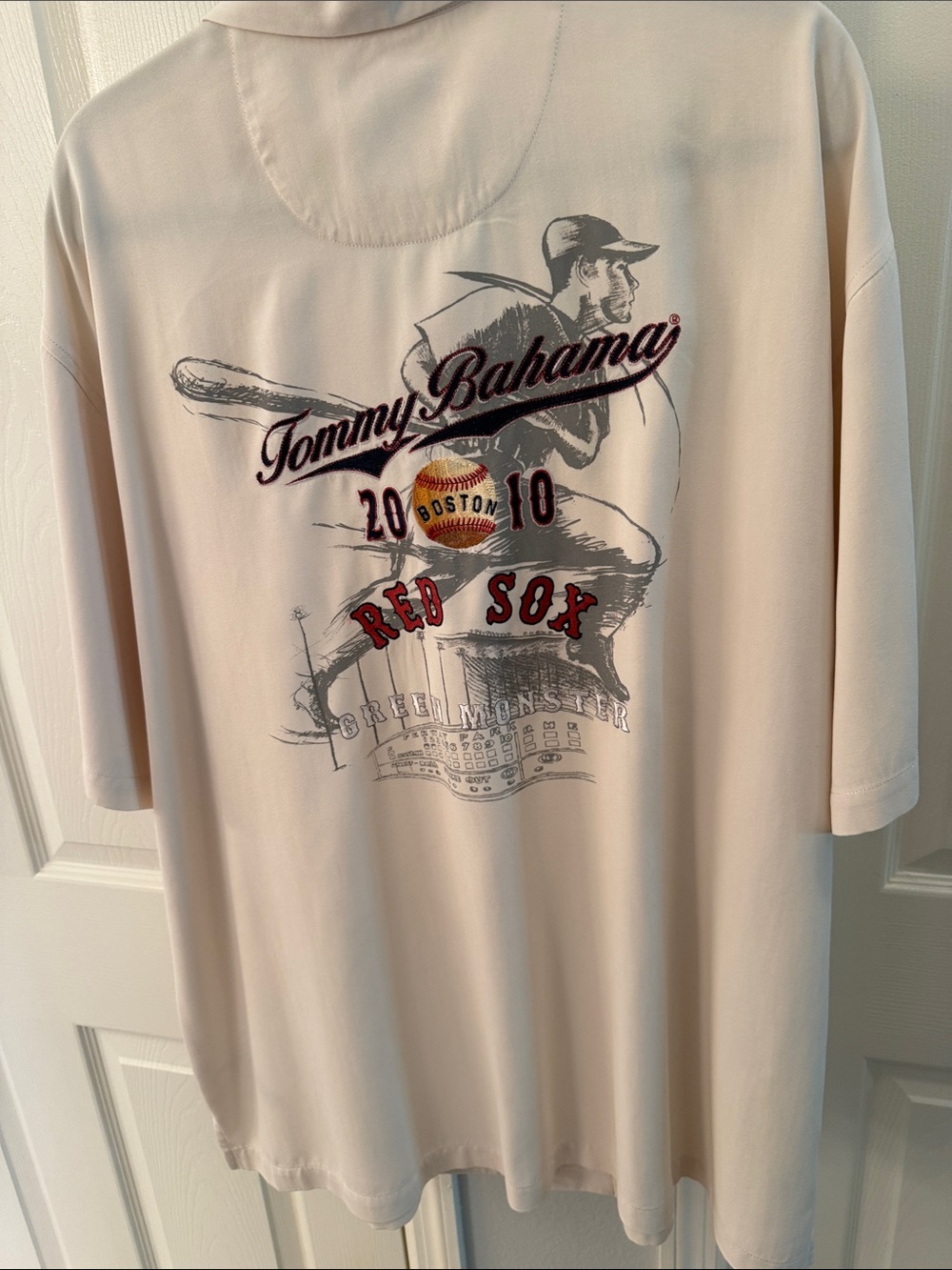Tommy Bahama Cream Short-Sleeve Red Sox Graphic Tee